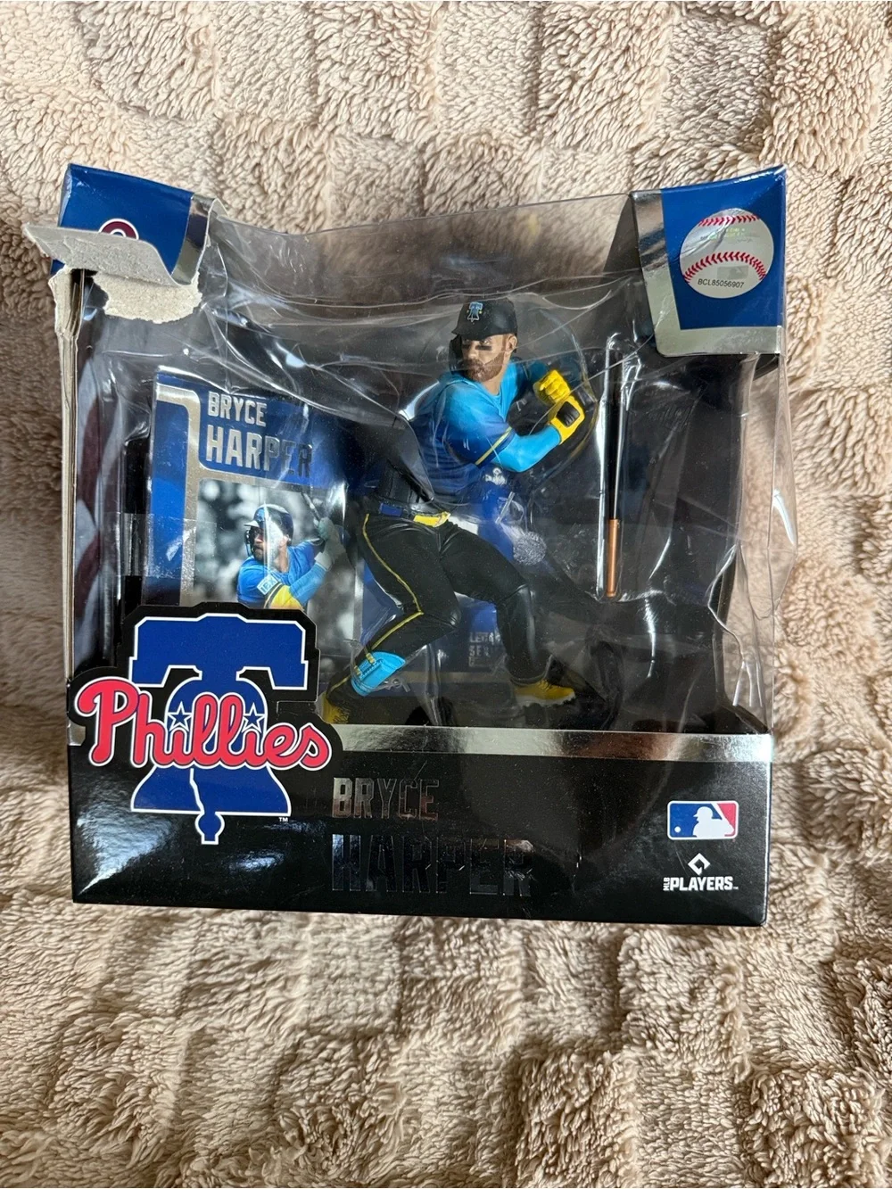 Bryce Harper Phillies Mcfarlane Figure in Teal Blue and Black